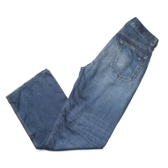 NWT rag & bone Liquid Miramar in Redwood Photo Printed Faux Jean Pants 24